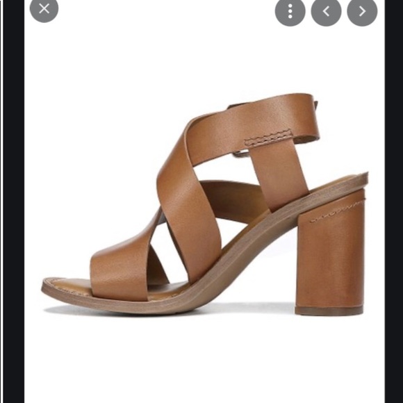 NIB Franco Sarto Strappy Brown Heeled Sandals - Picture 3 of 8